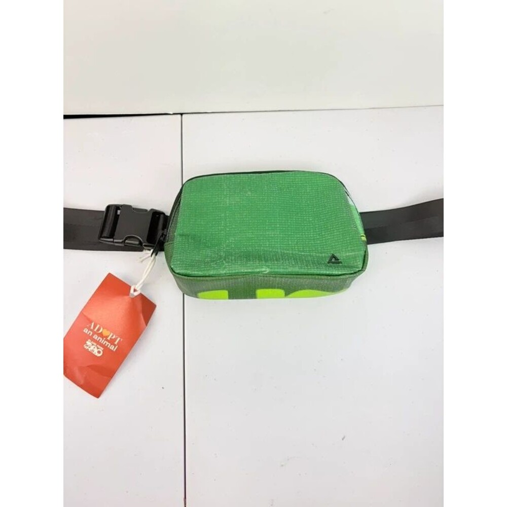 Rareform Repurposed Billboard Vinyl Fanny Pack Belt Bag Green